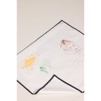 Glarus Düz Boş Beyaz 50x60cm Yıkanabilir Boyama Örtüsü Eğitici Su & Boya Geçirmez Oyun Halısı Matı