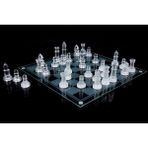 Glass Chess Cam Satranç Takımı (25 cm x 25 Cm) - TGR9387-3645