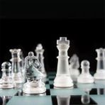 Glass Chess Cam Satranç Takımı (35 cm x 35 Cm) - 1 Adet