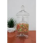 Glass Home 28 cm Ayaklı Kapaklı Şekerlik