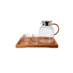 Glass İn Love Bambu Tepsili Fincan Ve Sürahi Seti