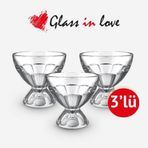 Glass In Love Tatli Dondurma Kasesi 3Lu 250 Cc