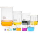 Glass Rose Cam Beher Seti 50 ml ve 100 ml Cam Beher - Şeffaf - 2 Adet