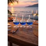 GLASSBLOWİNGART20 BASİC SARMAL 3 LÜ SET KANDİL+200 ML KANDİL YAĞI HEDİYE