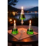 GLASSBLOWİNGART20 KONİK 3 LÜ SET KANDİL +200 ML KANDİL YAĞI HEDİYE