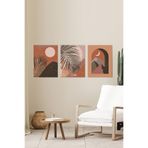 glassify 3 Parça Bohem Doğa Temalı MDF UV Baskı Tablo Set 20x30 cm 20 cm