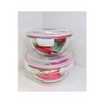 Glasslock Yuvarlak 2li Cam Saklama Kabı 1000ml 2000ml