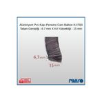 GLASSMAKRO Alüminyum Pvc Kapı Pencere Cam Balkon Kıl Fitili En 6,7mm - Kıl Uzunluğu: 15mm - 50 METRE