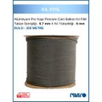 glassmakro Alüminyum Pvc Kapı Pencere Cam Balkon Kıl Fitili En 6,7mm - Kıl Uzunluğu: 6mm - Rulo - 350 Metre