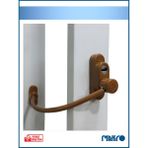 glassmakro Penkid Çelik Halatlı Pvc Pencere Emniyet Çocuk Güvenlik Kilidi Açık Kahverengi