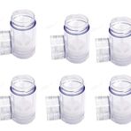 glasstore Şeffaf Boş Plastik Yuvarlak Deodorant Konteynerler, Yuvarlak Şekilli Alt Dolum Çubuğu Deodorant Konteyner Bükümlü Çubuk Borusu (C)