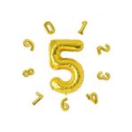 GlassWare 50042024 İkm Group Rakam Folyo Balon Gold Sayı Balonlar