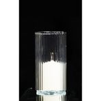 GLASSY Silindir Cam Vazo Mumluk ( 10 Cm Çap- 20 Cm Yükseklik )