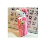 GlassySKY Hello Kitty Sevimli Peluş Kalem Kutu Kalemlik / Makyaj Çantası Kırtasiye Hediye