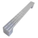 Glaswen 15 Adet Bihter Desenli Kulp 128 mm Krom Mutfak Kulpu Çekmece Dolap Kapak Kulbu Metal Mobilya Dolabı Kulpları