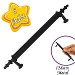 Glaswen 8 Adet Erciyes Kulp Siyah 128 mm Kulp Mobilya Mutfak Dolabı Çekmece Dolap Kapak Kulpu Kulbu Metal Kulpları