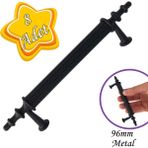 Glaswen 8 Adet Erciyes Kulp Siyah 96 mm Kulp Mobilya Mutfak Dolabı Çekmece Dolap Kapak Kulpu Kulbu Metal Kulpları