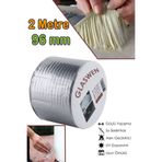 GLASWEN Çatı İzolasyon Bandı 96 mm X 2 MT Su Sızdırmazlık Geçirmez Delik Yalıtım Çamur Boru Sakız Tamir Bant