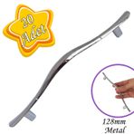 GLASWEN Ördek Kulp Krom 128 Mm Kulp Mobilya Mutfak Dolabı Çekmece Dolap Kapak Kulpu Kulbu Metal Kulp 20 Adet