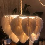 Glcn Handmade Store El Yapımı Makrome Yaprak Avize&sarkıt - Ekru - 1