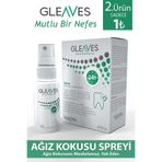 Gleaves Naturals Ağız Kokusu Önleyici Sprey, Ağız Kokusu Giderici Ağız Bakım Spreyi Alkolsüz Formülasyon 30 ml
