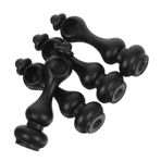 GLEAVI 4 Adet Yemek kamyonu bağlantı parçaları Bahçe Küplük Kelepçeleri metal donanım Balkon Korkusu Braketleri çinko güverte parantez çinko cam parantez Çinko Alaşım Black