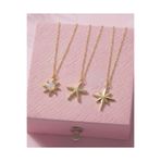 Gleemy accesories Gold Renk güneş, Deniz Yıldızı ve Kutup Yıldızı Figürlü Kolye Seti