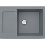 Glge 61AD Gri 50X61 Metalik Gri Granit Mutfak Eviyesi