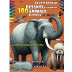 Gli esseri più pesanti del pianeta: 100 animali tutti da colorare - Libro da colorare per bambini: Scopri quanto pesano gli esseri viventi più colossali al mondo: Colora i pesi massimi della natura!