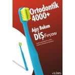 Glimo 4000 Ortodontik Diş Fırçası Mavi Renkli Yumuşak Kıllar ile Diş Teli Temizliği için Özel 0,12 mm Fırça Kılı