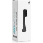 Glimo Nylon & Silicone Head 4 Şarjlı Diş Fırçası Başlığı Black