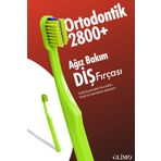 Glimo Ortodontik Diş Fırçası 2800 | Fda Onaylı,bpa Içermez,diş Teli Temizliği | 0,15 Mm Fırça Kılı, Yeşil
