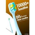 Glimo Sensitive 10.000 Ultra Yumuşak Diş Fırçası,hassas Diş Eti Dostu,diş Eti Kanaması Önleyici,su Mavisi