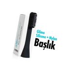 Glimo Sonic Şarjlı Diş Fırçası Başlığı 4lü | 900.000 Titreşim/dk, Nylon&silicone Head, Carbon