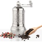 Glıos Antik Zamak Karabiber El Değirmeni 11 cm - Gümüş - Standart