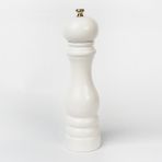 Glıos Beyaz Ahşap Tuz ve Karabiber El Değirmeni Öğütücü Grinder 22 cm