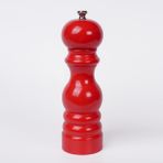Glios Kırmızı Ahşap Tuz ve Karabiber El Değirmeni Öğütücü Grinder 18 Cm