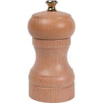 Glios Natürel Ahşap Tuz ve Karabiber El Değirmeni Öğütücü Grinder 1 Adet 10 cm - Çok Renkli
