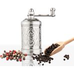 Glıos Nikel Zamak Karabiber El Değirmeni Öğütücü Grinder 8 cm - Gümüş - Standart