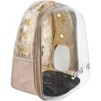 Glipet 42 x 22 x 33 cm Sarı Snake Şeffaf Astronot Kedi Köpek Taşıma Çantası