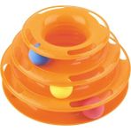Glipet Tower Of Tracks Turuncu Yuvarlak Kedi Oyuncağı 24 x 13 cm Eğlenceli ve Etkileşimli Oyun İçin Tasarlandı