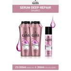Gliss 2x500 ml Serum Deep Repair Şampuan + 200 ml Sıvı Saç Kremi