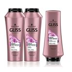 Gliss 2x500 ml Serum Deep Repair Şampuan + 360 ml Saç Kremi + Saç Açıcı Tarak