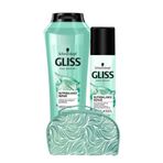 Gliss 500 ml Nutribalance Şampuan + 200 ml Sıvı Saç Kremi + Makyaj Çantası
