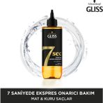 Gliss 7sec Ekspres Onarıcı Bakım Mat ve Kuru Saçlar İçin 200 ml Oleik Asit ve Marula Yağı