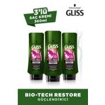 Gliss Bio-Tech Restore 3x360 ml Güçlendirici Saç Kremi