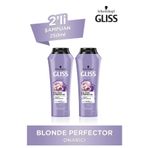 Gliss Blonde Perfector 2x250 ml Mor Şampuan