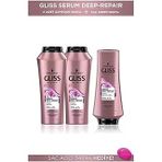 Gliss Deep Repair Şampuan 500 Ml X 2 Adet + Saç Kremi 360 Ml + Saç Açıcı Tarak Seti