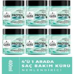 Gliss Nemlendirici Proteın + Kakao Yaği 4 Ü 1 Arada Saç Bakım Kremi 400 Ml X 6 Adet
