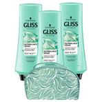 Gliss Nutribalance 3x360 ml Saç Kremi + Makyaj Çantası